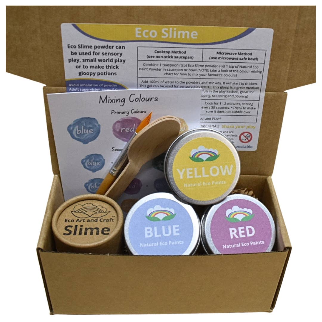 Eco Slime Kit - create your own natural rainbow slime: Eco Art and Craft