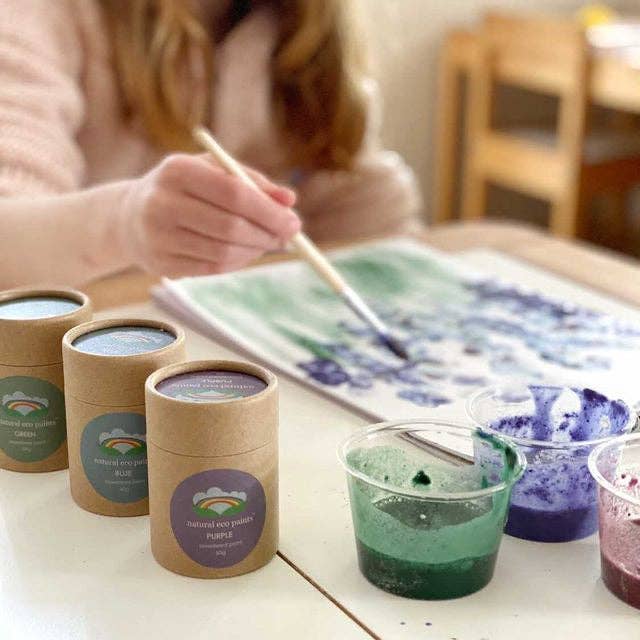 Natural Eco Paints - plastic free natural paint for kids