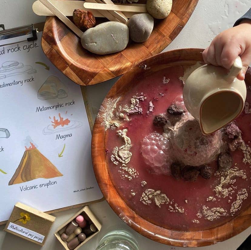 Make an Eco Volcano - Kids Science STEM kit: Eco Art & Craft