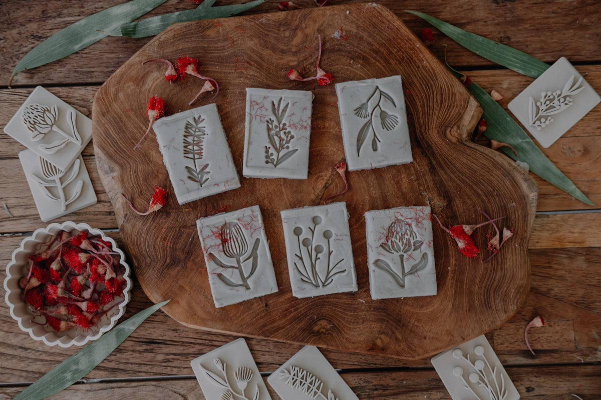 Australian Native Flower Playdough Eco Stamp Set