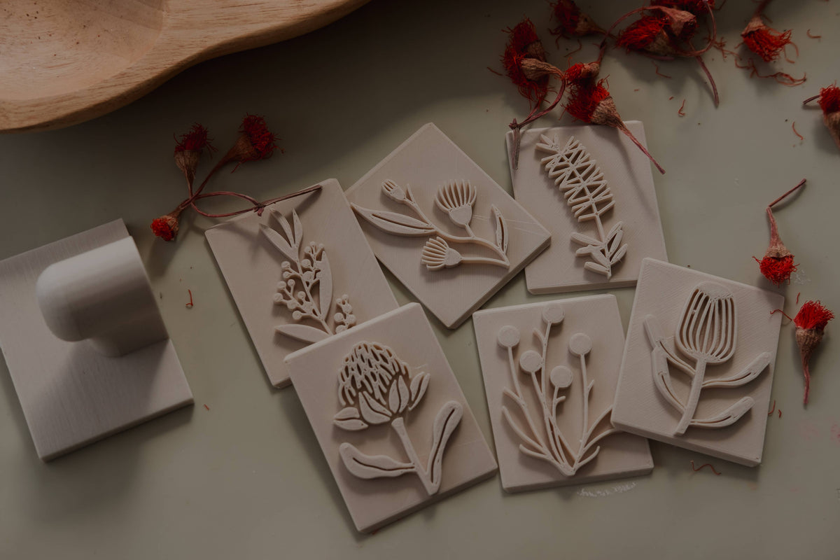 Australian Native Flower Playdough Eco Stamp Set